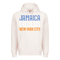 Pale Pink jamaica queens new york ny t shirt Premium Hoodie - linhVisuals
