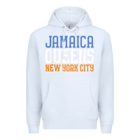 White jamaica queens new york ny t shirt Premium Hoodie - linhVisuals