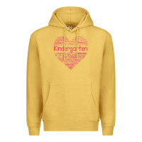 Antique Gold cute love heart kindergarten teacher valentines day womens Premium Hoodie - linhVisuals
