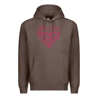 Coffee cute love heart kindergarten teacher valentines day womens Premium Hoodie - linhVisuals