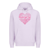 Lilac cute love heart kindergarten teacher valentines day womens Premium Hoodie - linhVisuals
