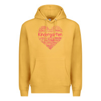 Mustard cute love heart kindergarten teacher valentines day womens Premium Hoodie - linhVisuals