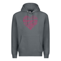 Rock cute love heart kindergarten teacher valentines day womens Premium Hoodie - linhVisuals