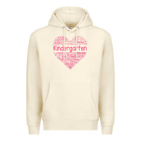 Sandshell cute love heart kindergarten teacher valentines day womens Premium Hoodie - linhVisuals
