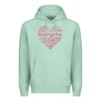 Seafoam cute love heart kindergarten teacher valentines day womens Premium Hoodie - linhVisuals