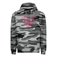 Slate Camo cute love heart kindergarten teacher valentines day womens Premium Hoodie - linhVisuals