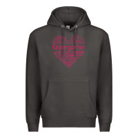 Smoke cute love heart kindergarten teacher valentines day womens Premium Hoodie - linhVisuals