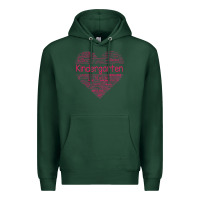 Cute Love Heart Kindergarten Teacher Valentines Day Womens Premium Hoodie | Teevron