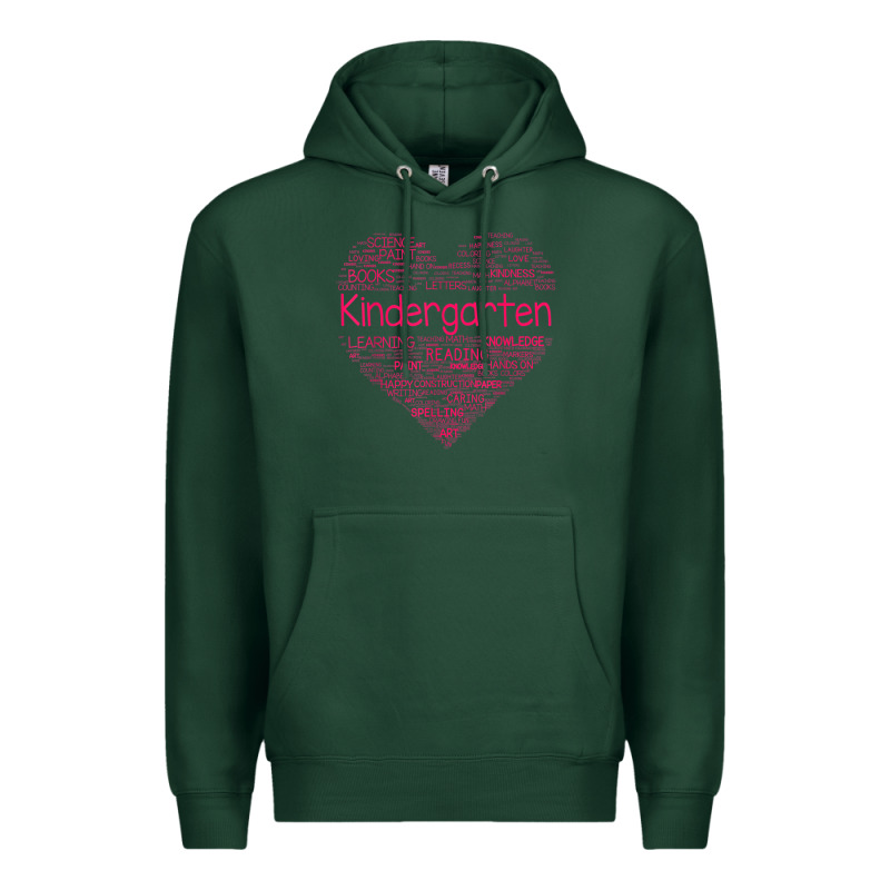 Cute Love Heart Kindergarten Teacher Valentines Day Womens Premium Hoodie by linhVisuals | Teevron