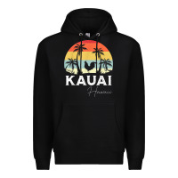 Black kauai hawaii chicken lover souvenir t shirt Premium Hoodie - linhVisuals