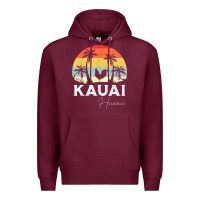 Burgundy kauai hawaii chicken lover souvenir t shirt Premium Hoodie - linhVisuals