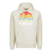 Oatmeal Heather kauai hawaii chicken lover souvenir t shirt Premium Hoodie - linhVisuals