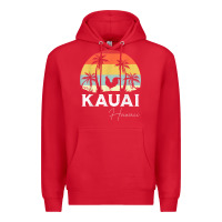 Red kauai hawaii chicken lover souvenir t shirt Premium Hoodie - linhVisuals