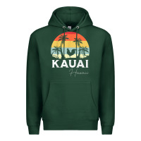 Sports Green kauai hawaii chicken lover souvenir t shirt Premium Hoodie - linhVisuals
