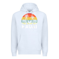 White kauai hawaii chicken lover souvenir t shirt Premium Hoodie - linhVisuals