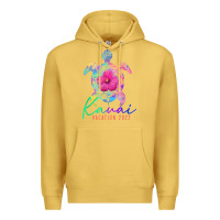 Antique Gold kauai hawaii vacation 2022 sea turtle flower tropical t shirt Premium Hoodie - linhVisuals