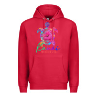 Cardinal kauai hawaii vacation 2022 sea turtle flower tropical t shirt Premium Hoodie - linhVisuals