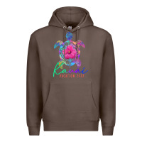 Coffee kauai hawaii vacation 2022 sea turtle flower tropical t shirt Premium Hoodie - linhVisuals