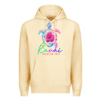 Pina Colada kauai hawaii vacation 2022 sea turtle flower tropical t shirt Premium Hoodie - linhVisuals