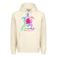 Sandshell kauai hawaii vacation 2022 sea turtle flower tropical t shirt Premium Hoodie - linhVisuals