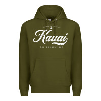 Army Green kauai hawaii vintage retro t shirt Premium Hoodie - linhVisuals