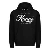 Black kauai hawaii vintage retro t shirt Premium Hoodie - linhVisuals
