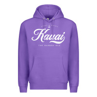 Purple kauai hawaii vintage retro t shirt Premium Hoodie - linhVisuals