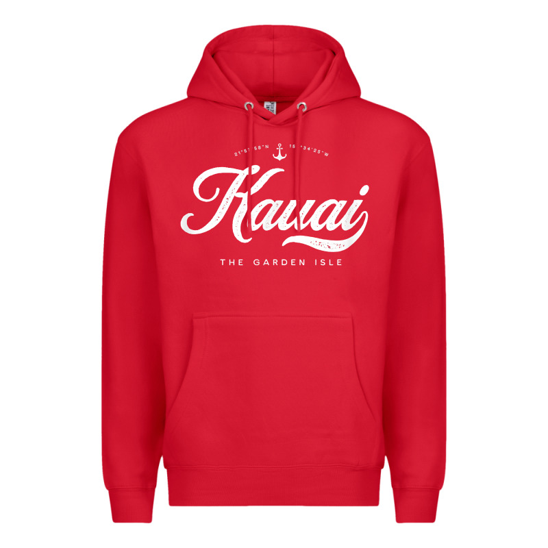 Kauai Hawaii Vintage Retro T Shirt Premium Hoodie by linhVisuals | Teevron