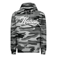 Slate Camo kauai hawaii vintage retro t shirt Premium Hoodie - linhVisuals