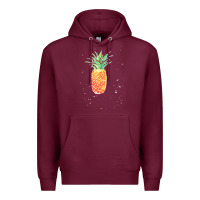 Burgundy Pineapple Onesie Premium Hoodie - linhVisuals