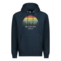 Navy deam lake state Premium Hoodie - linhVisuals