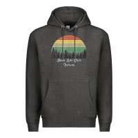 Charcoal Heather deam lake state Premium Hoodie - linhVisuals