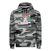 Slate Camo cute unicorn christmas shirt kid girls women deer santa xmas 1 Premium Hoodie - linhVisuals
