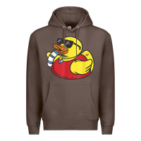 Coffee lifeguard rubber duck t shirt Premium Hoodie - linhVisuals