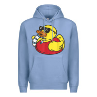 Colony Blue lifeguard rubber duck t shirt Premium Hoodie - linhVisuals
