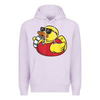 Lilac lifeguard rubber duck t shirt Premium Hoodie - linhVisuals
