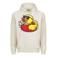 Oatmeal Heather lifeguard rubber duck t shirt Premium Hoodie - linhVisuals