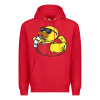 Red lifeguard rubber duck t shirt Premium Hoodie - linhVisuals