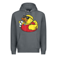 Rock lifeguard rubber duck t shirt Premium Hoodie - linhVisuals