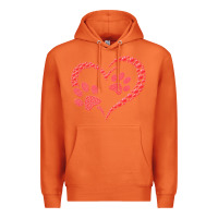Carrot funny valentine day gift t  shirt paw print heart dog cat owner lover Premium Hoodie - linhVisuals