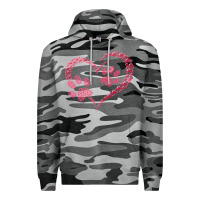 Slate Camo funny valentine day gift t  shirt paw print heart dog cat owner lover Premium Hoodie - linhVisuals