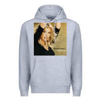 Heather Grey faith hill   breathe Premium Hoodie - linhVisuals