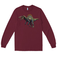 Burgundy spinosaurus Long Sleeve Tee - Artiststas