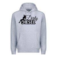 Heather Grey Dirty Diesel Sexy Premium Hoodie - linhVisuals