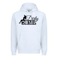 White Dirty Diesel Sexy Premium Hoodie - linhVisuals