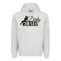 Dove Grey Dirty Diesel Sexy Premium Hoodie - linhVisuals