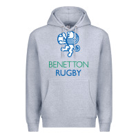 Heather Grey benetton rugby in italy Premium Hoodie - linhVisuals