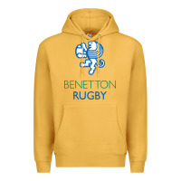 Mustard benetton rugby in italy Premium Hoodie - linhVisuals