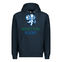 Navy benetton rugby in italy Premium Hoodie - linhVisuals