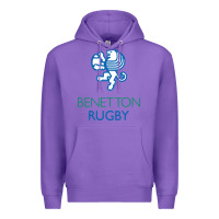 Purple benetton rugby in italy Premium Hoodie - linhVisuals